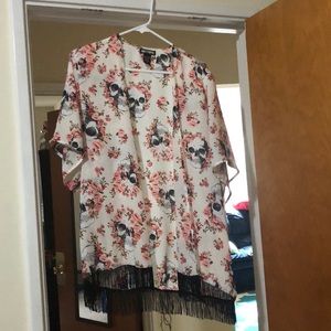 A sheer skull cardigan!